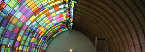 Schafhof - Ausstellung - Light Dome: Glowing Bulbs: Work in progress